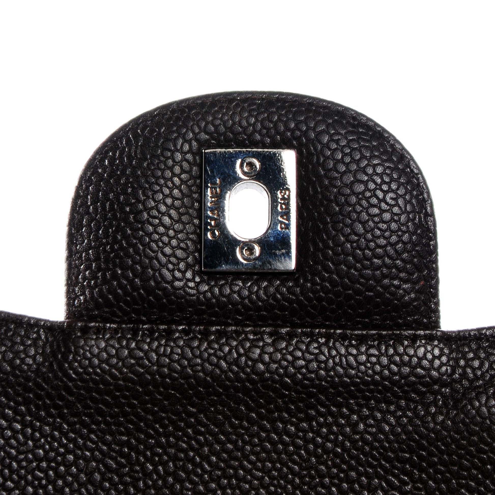 Chanel Caviar Quilted Jumbo Single Flap Dark Brown 8 of 8