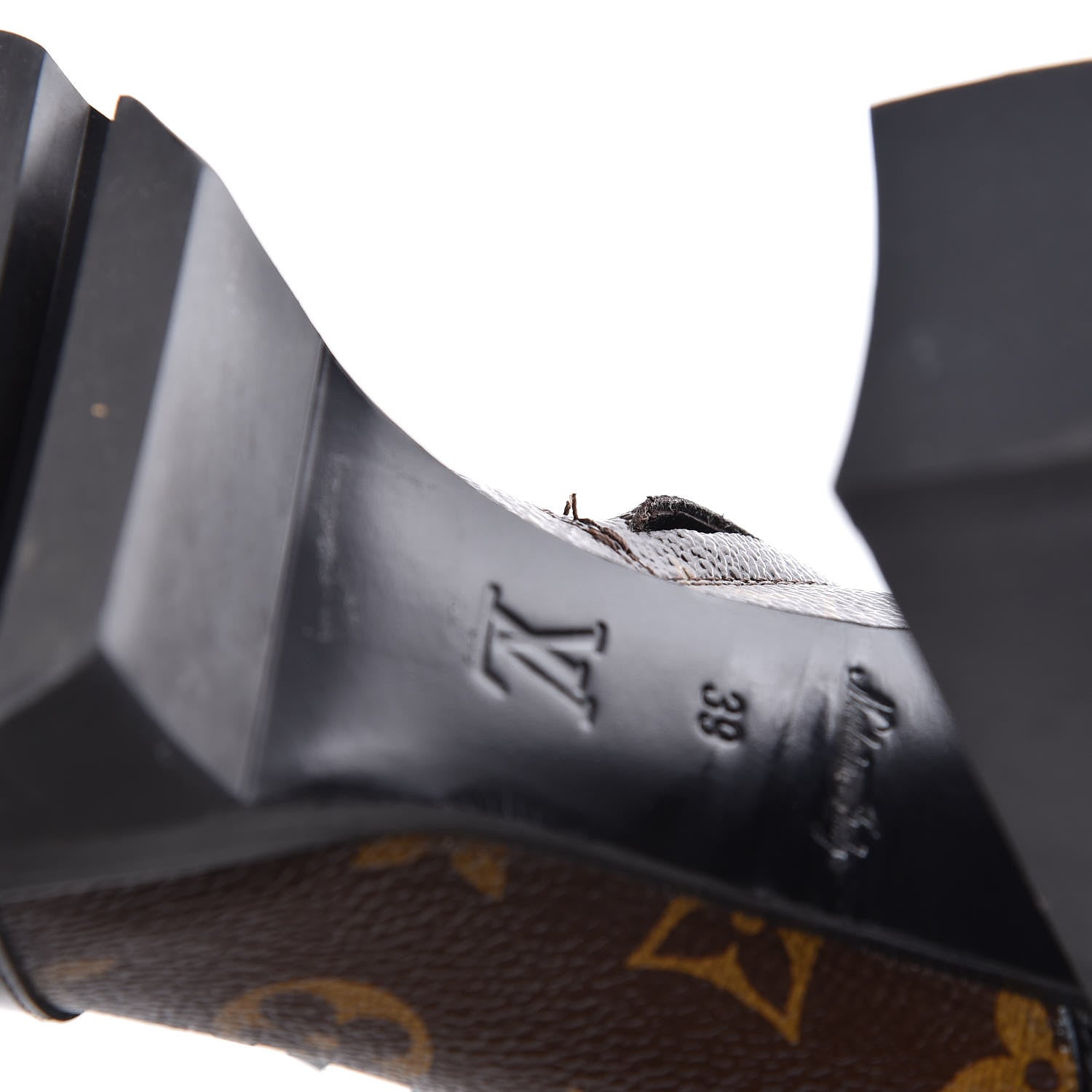 Louis Vuitton Patent Calfskin Monogram Star Trail Ankle Boots 39 Black 9 of 11