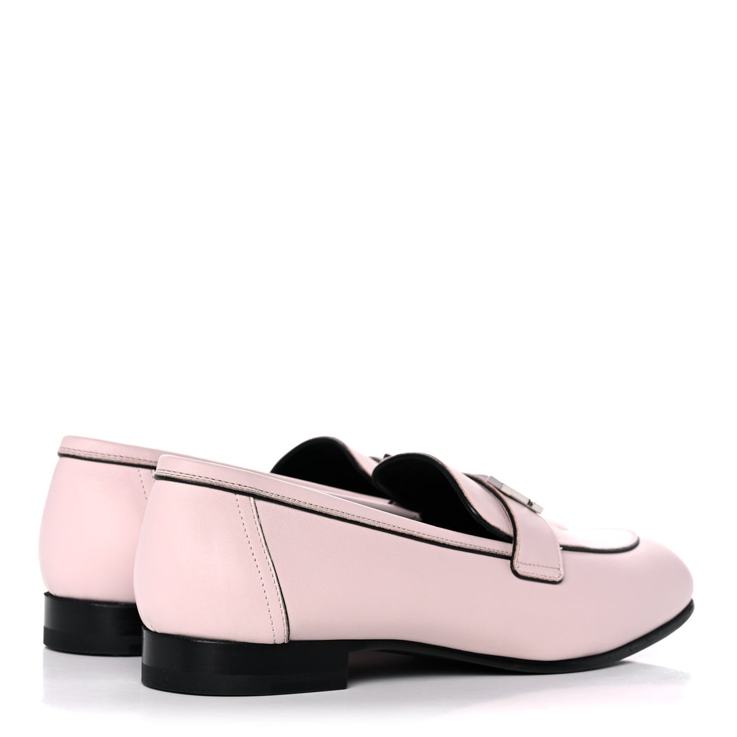 Calfskin Womens Paris Loafers 37.5 Rose Petale