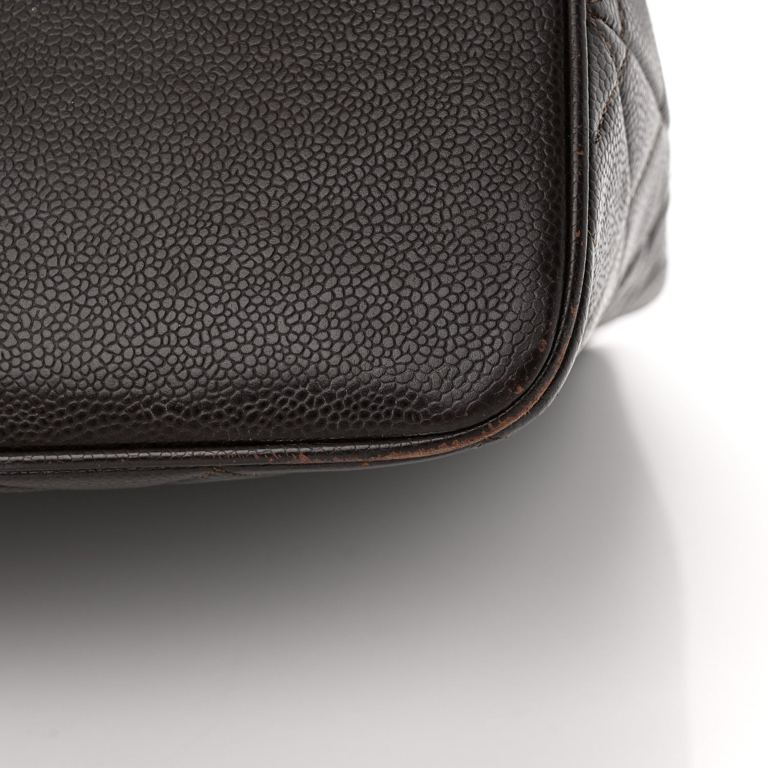 Chanel Caviar Quilted Medallion Tote Dark Brown 19 of 22