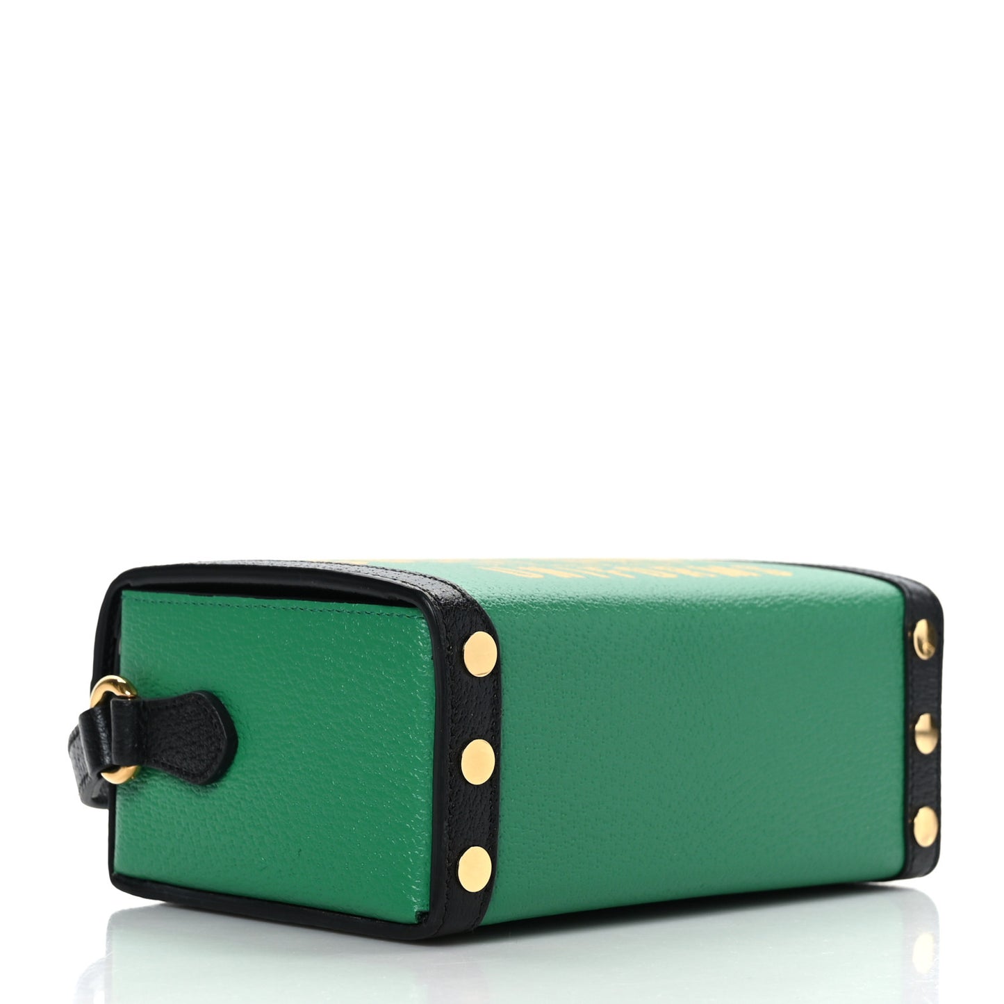 Grained Calfskin Gucci 100 Mini Bag Green