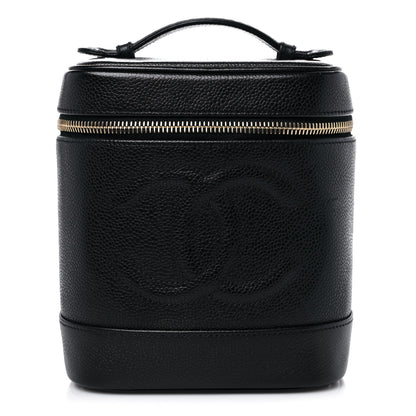 Chanel Caviar Vanity Cosmetic Case Black 1 of 15