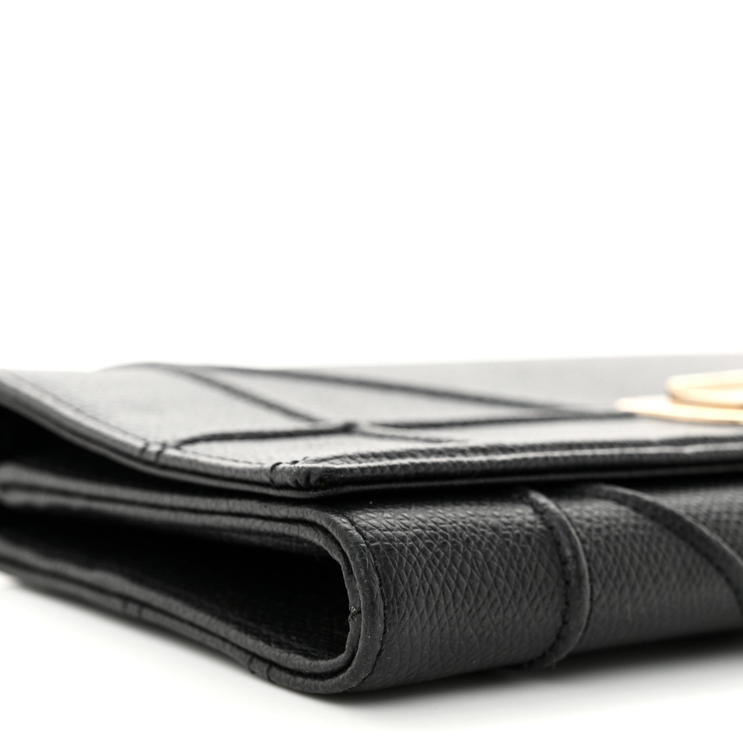 Christian Dior Grained Calfskin Diorama Croisiere Chain Wallet Black 9 of 10