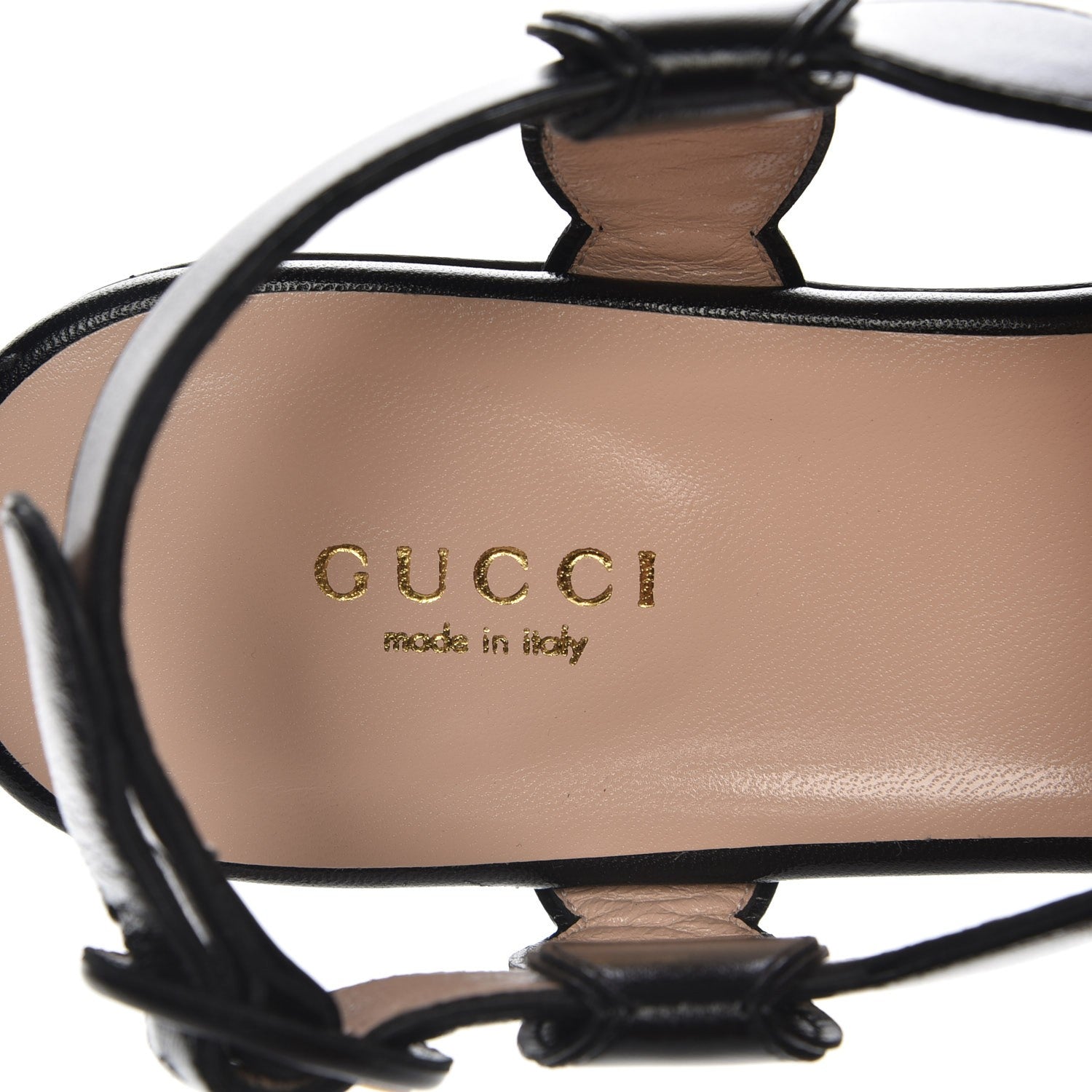 Gucci Nappa Willow Pearl Thong Sandals 39 Black 7 of 8