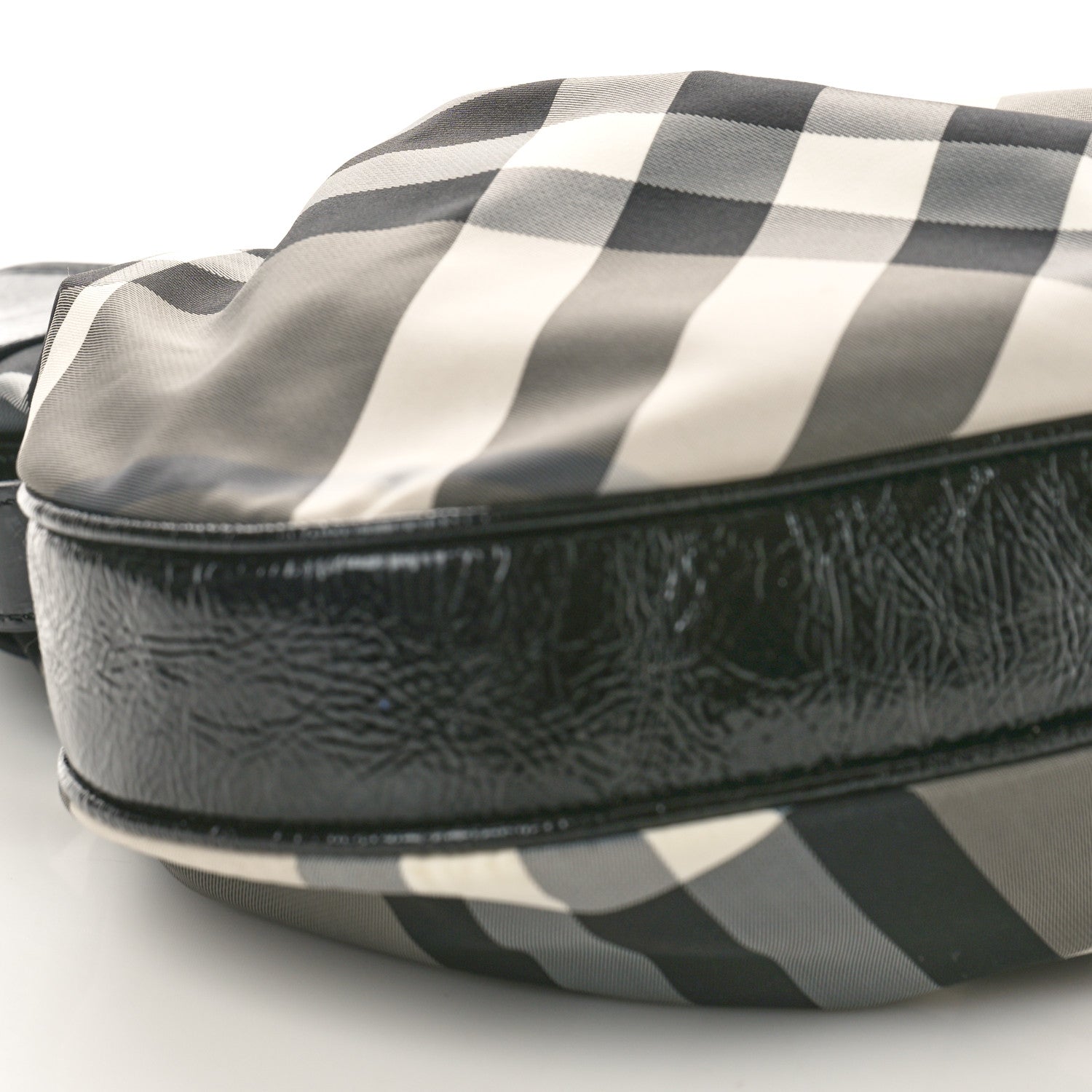 Burberry Beat Check Small Brooklyn Hobo Black 8 of 9
