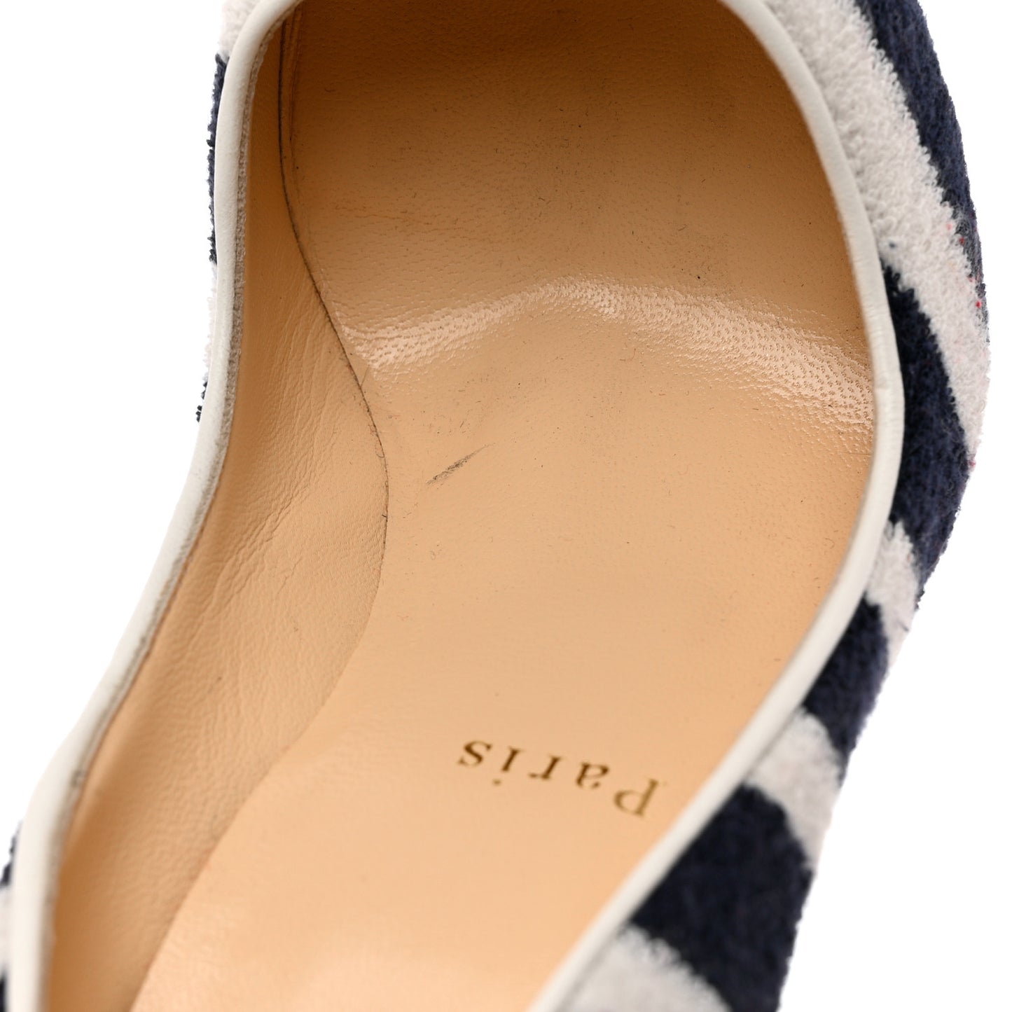 Sponge Fabric Shiny Nappa Decollete Spa 100 Pumps 37 Navy White