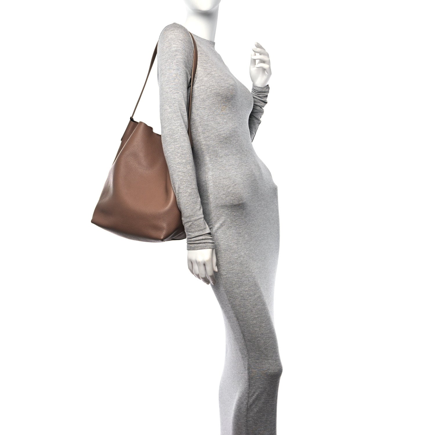 Mansur Gavriel Pebbled Calfskin Everyday Cabas Biscotto 2 of 9