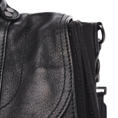 Proenza Schouler Lambskin Nylon Extra Large PS1 Satchel Black 11 of 12
