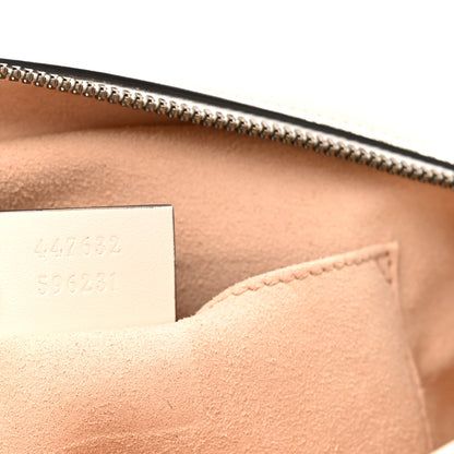 Gucci Calfskin Matelasse Small GG Marmont Chain Shoulder Bag White 7 of 13
