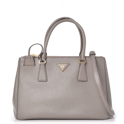 Prada Saffiano Small Galleria Double Zip Tote Argilla 1 of 8