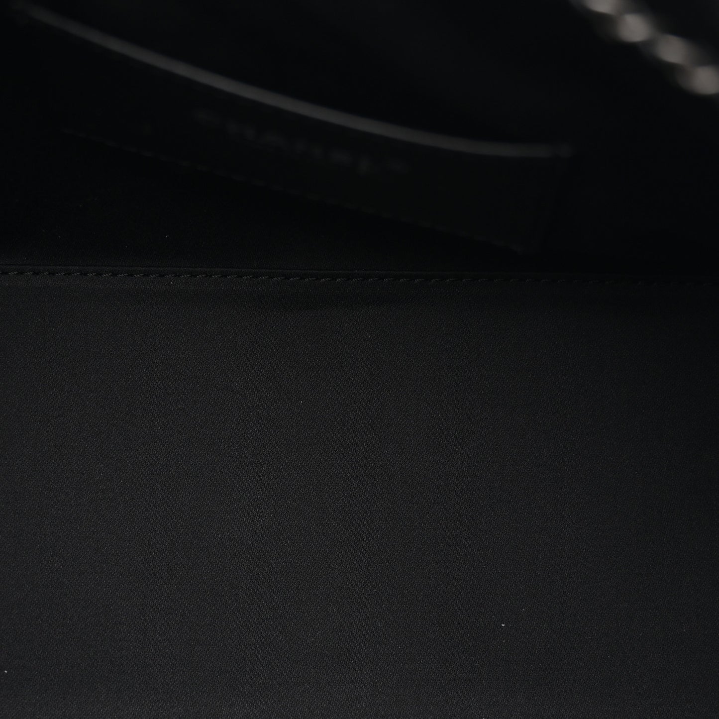 Shiny Crumpled Calfskin Quilted Small Chanel 25 Handbag Black