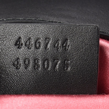 Gucci Velvet Matelasse Mini GG Marmont Shoulder Bag Black 7 of 10