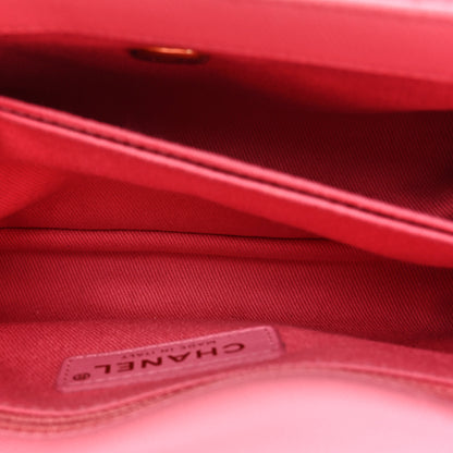 Chanel Caviar Chevron Quilted Mini Coco Handle Flap Pink 6 of 15