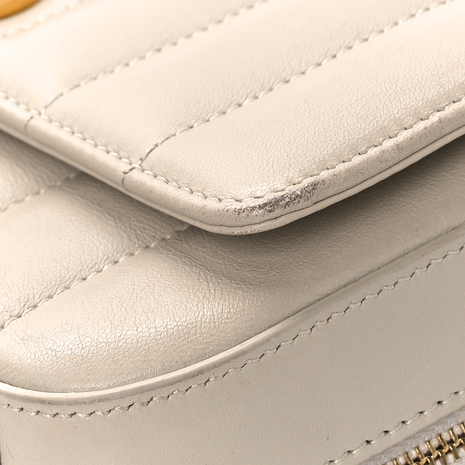 Saint Laurent Lambskin Matelasse Monogram Vicky Camera Bag Crema Soft 9 of 10