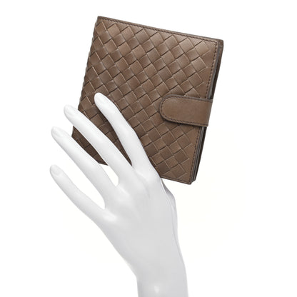 Bottega Veneta Nappa Intrecciato French Compact Wallet Ash 2 of 7