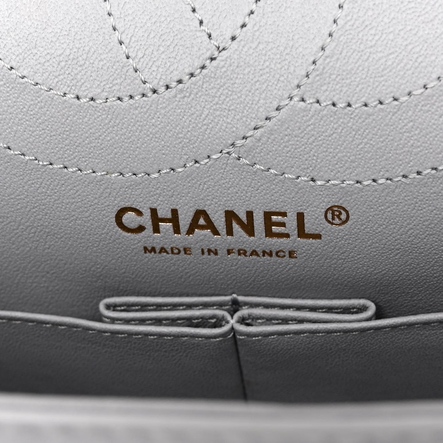 Aged Calfskin Quilted 2.55 Reissue 225 Flap Grey