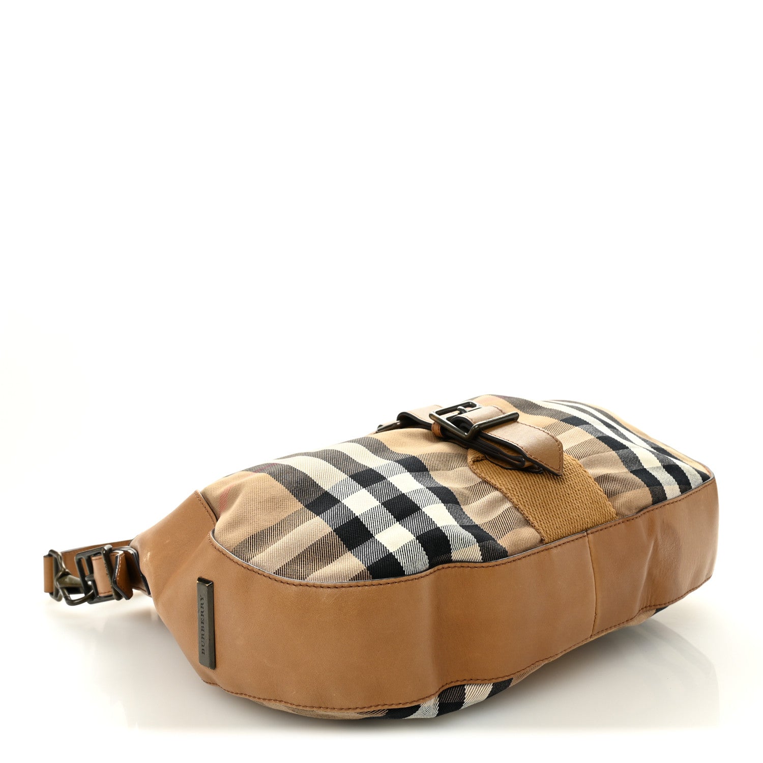 Burberry House Check Medium Ashwood Hobo 4 of 11