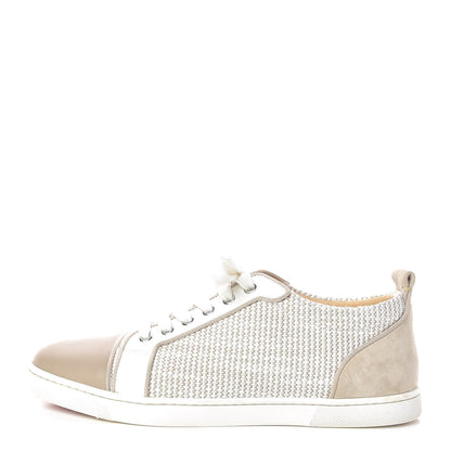 Christian Louboutin Tweed Calfskin Mens Gondolier Flat Sneakers 40 Galet 1 of 11