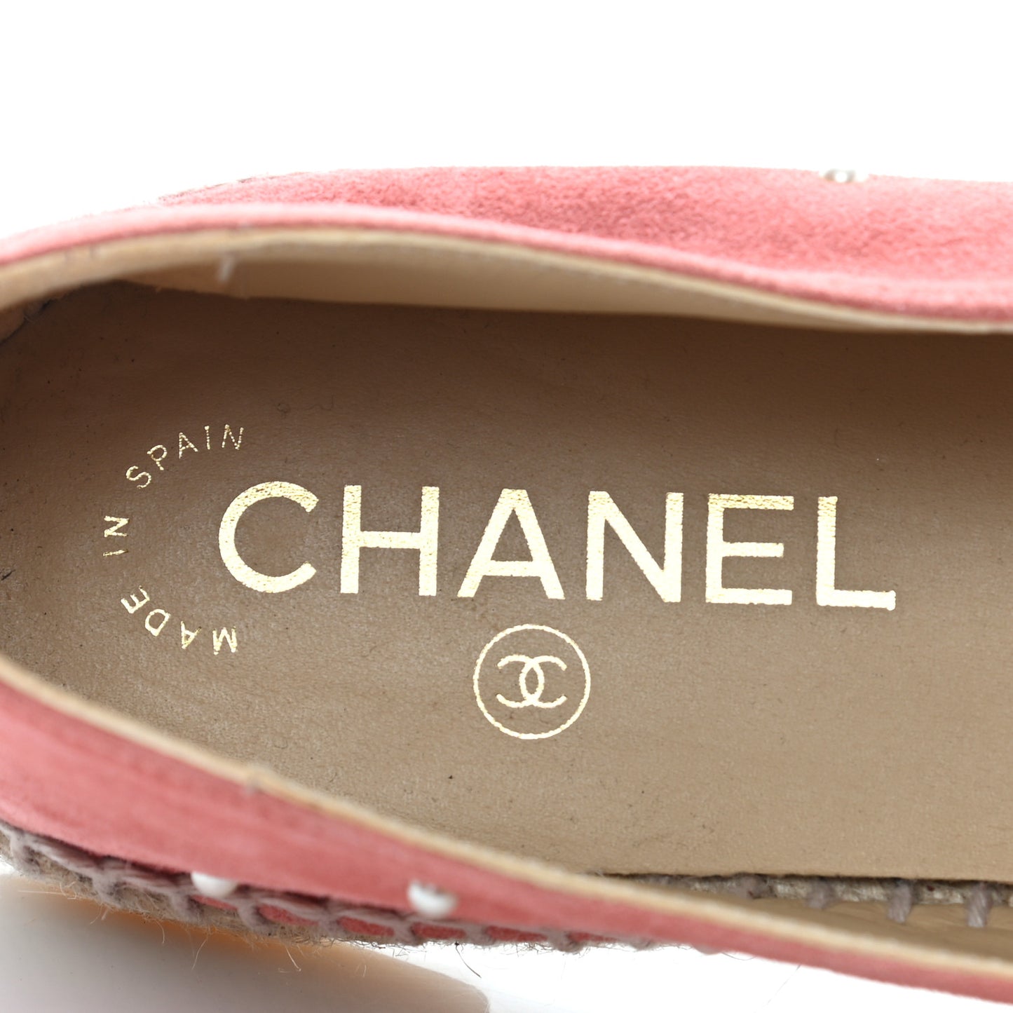 Suede Pearl CC Espadrilles 40 Pink