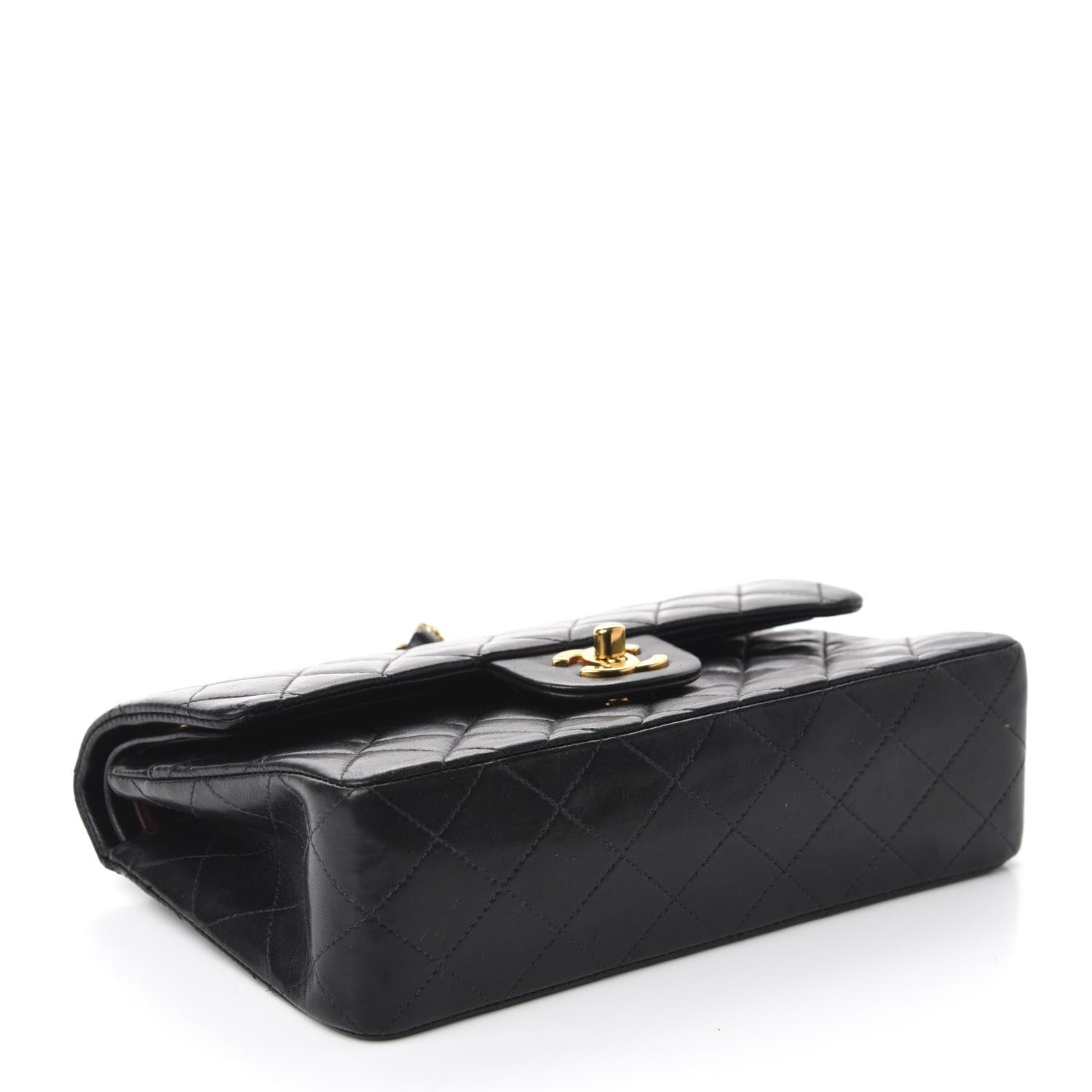 Chanel Lambskin Quilted Small Double Flap Black 4 of 14