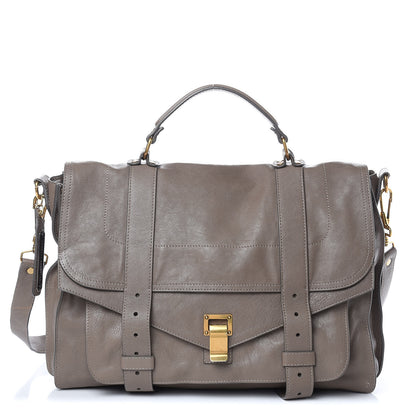 Proenza Schouler Lambskin Large PS1 Satchel Smoke 2 of 16