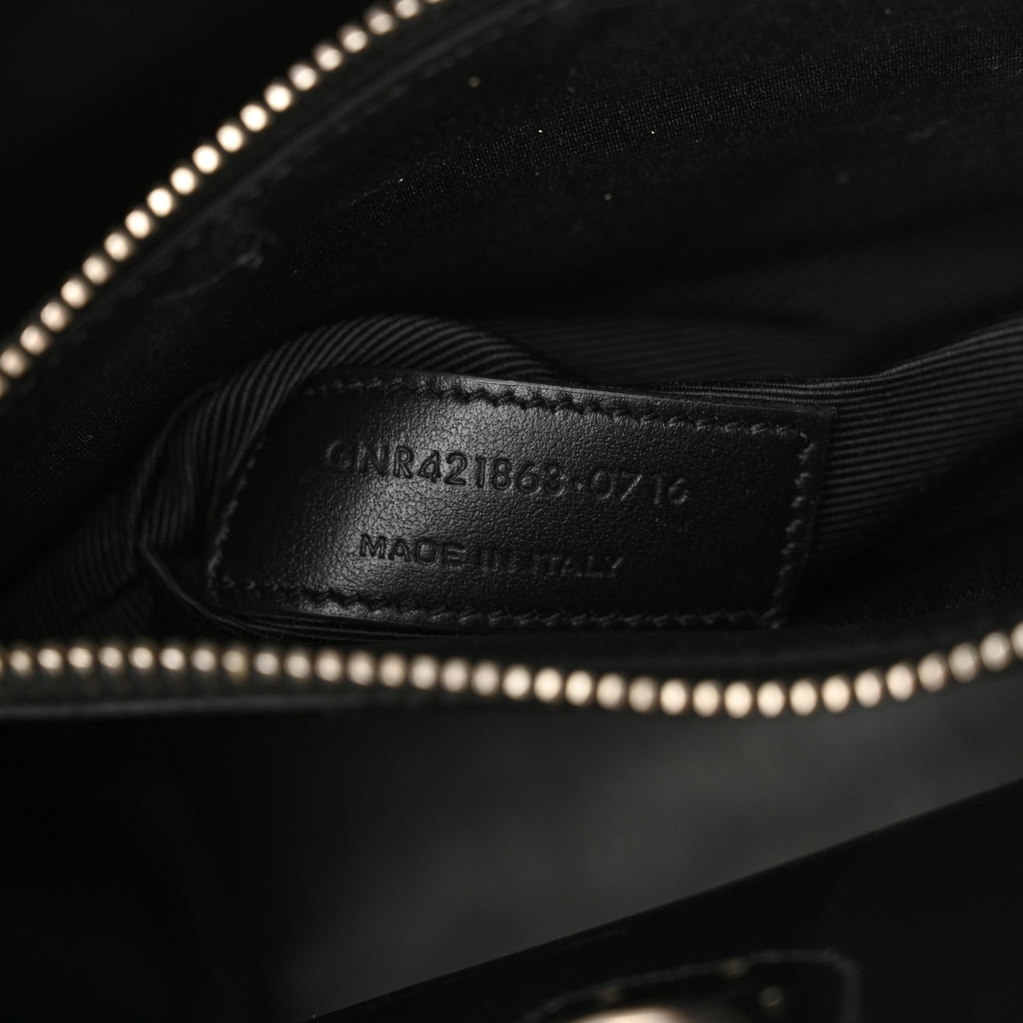 Grained Calfskin Baby Sac De Jour Black