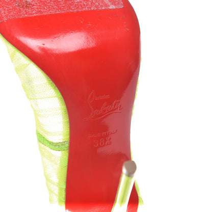 Christian Louboutin Chiffon Follies Draperia 120 Pumps 38.5 Neon 8 of 9