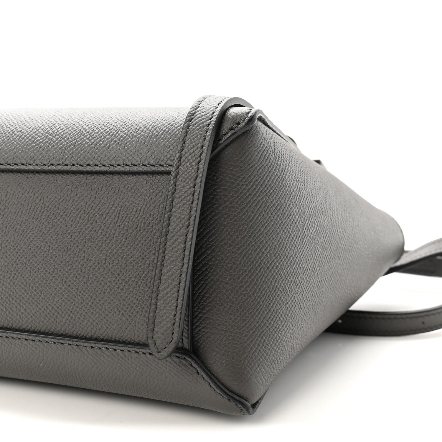 Celine Grained Calfskin Nano Belt Bag Grey 10 of 10
