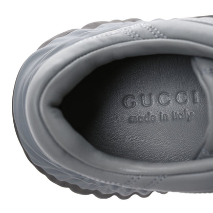 Gucci New Nappa Sombre Interlocking G Ripple Mens Platform Sneakers 11.5 Grey Sky 9 of 11