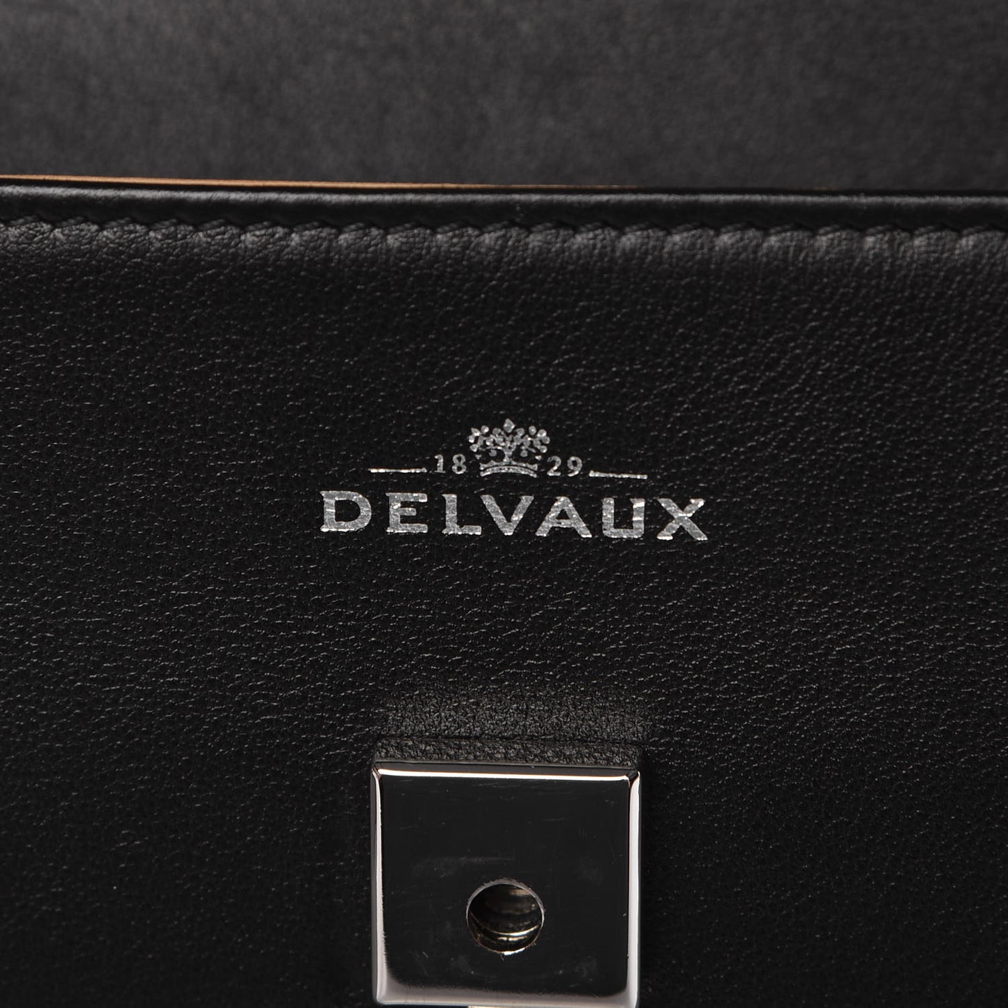 Calfskin MM Tempete Satchel Black