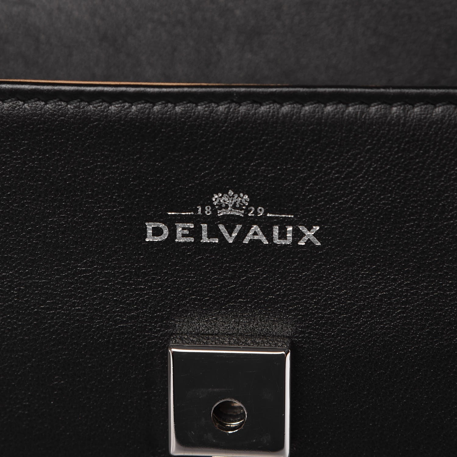 Delvaux Calfskin MM Tempete Satchel Black 7 of 7