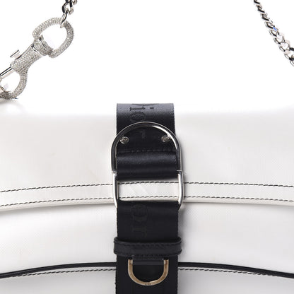 Christian Dior Coated Canvas Crystal Hardcore Bag White 10 of 10