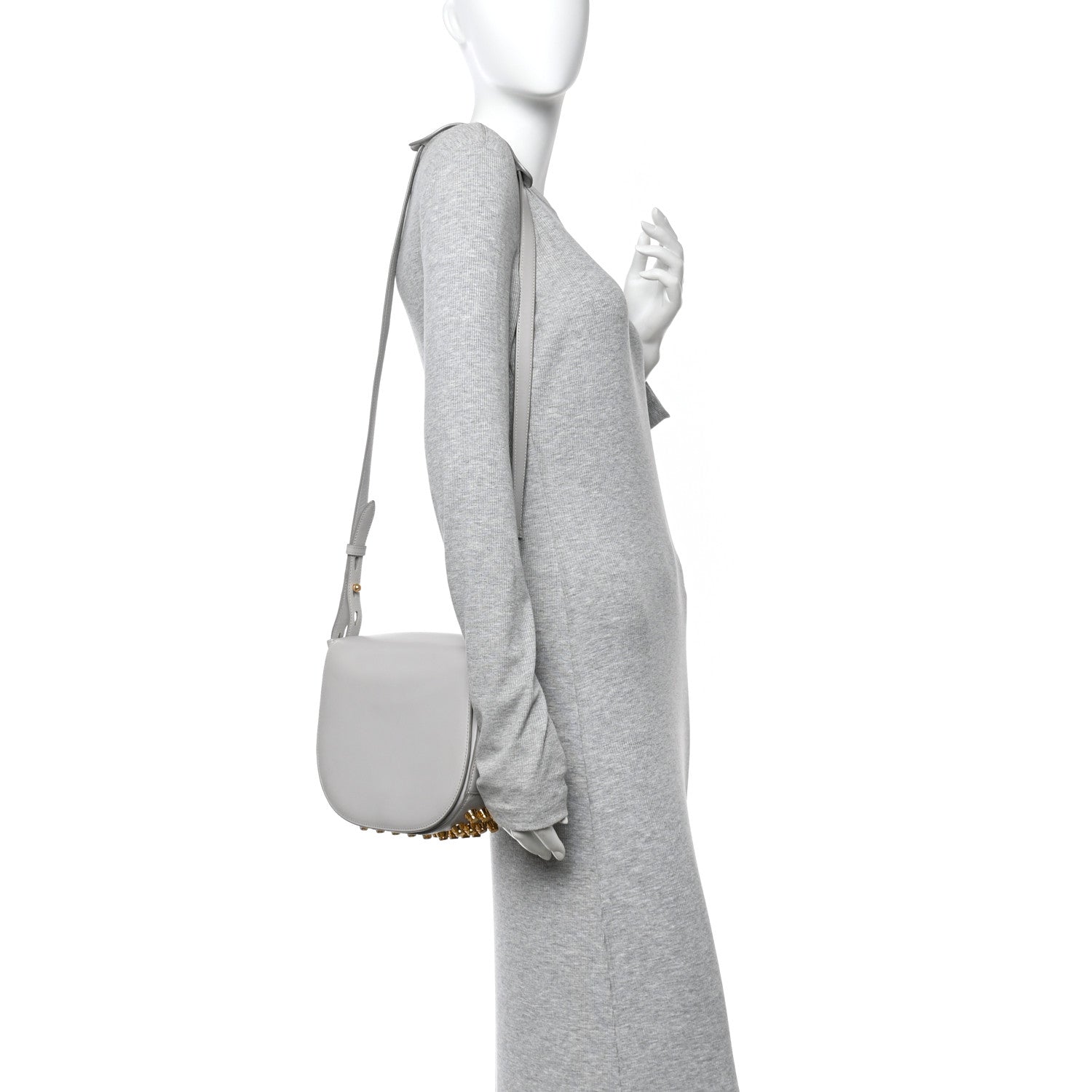Alexander Wang Calfskin Small Lia Sling Sweatshirt  Pale Gold Hardware 2 of 11