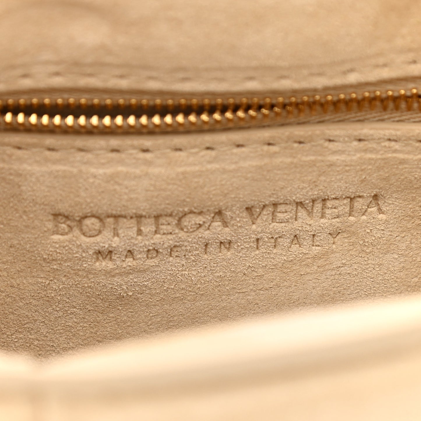 Suede Maxi Intrecciato Padded Chain Cassette Crossbody Bag Sand