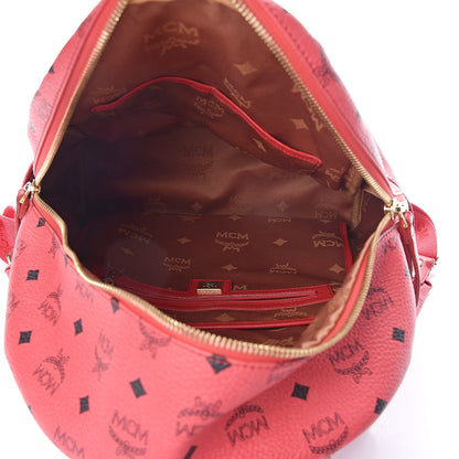 MCM Visetos Studded Medium Stark London Olympic Backpack Corail 5 of 13