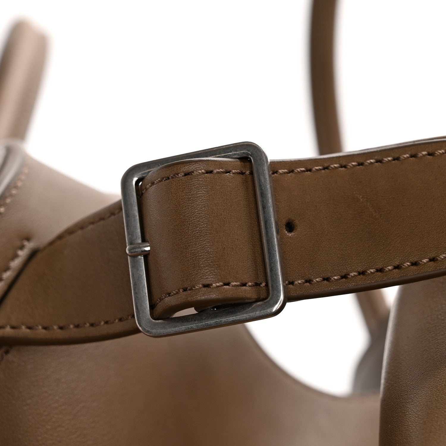 The Row Polished Saddle Calfskin Soft Margaux 15 Mouse Grey 11 of 11