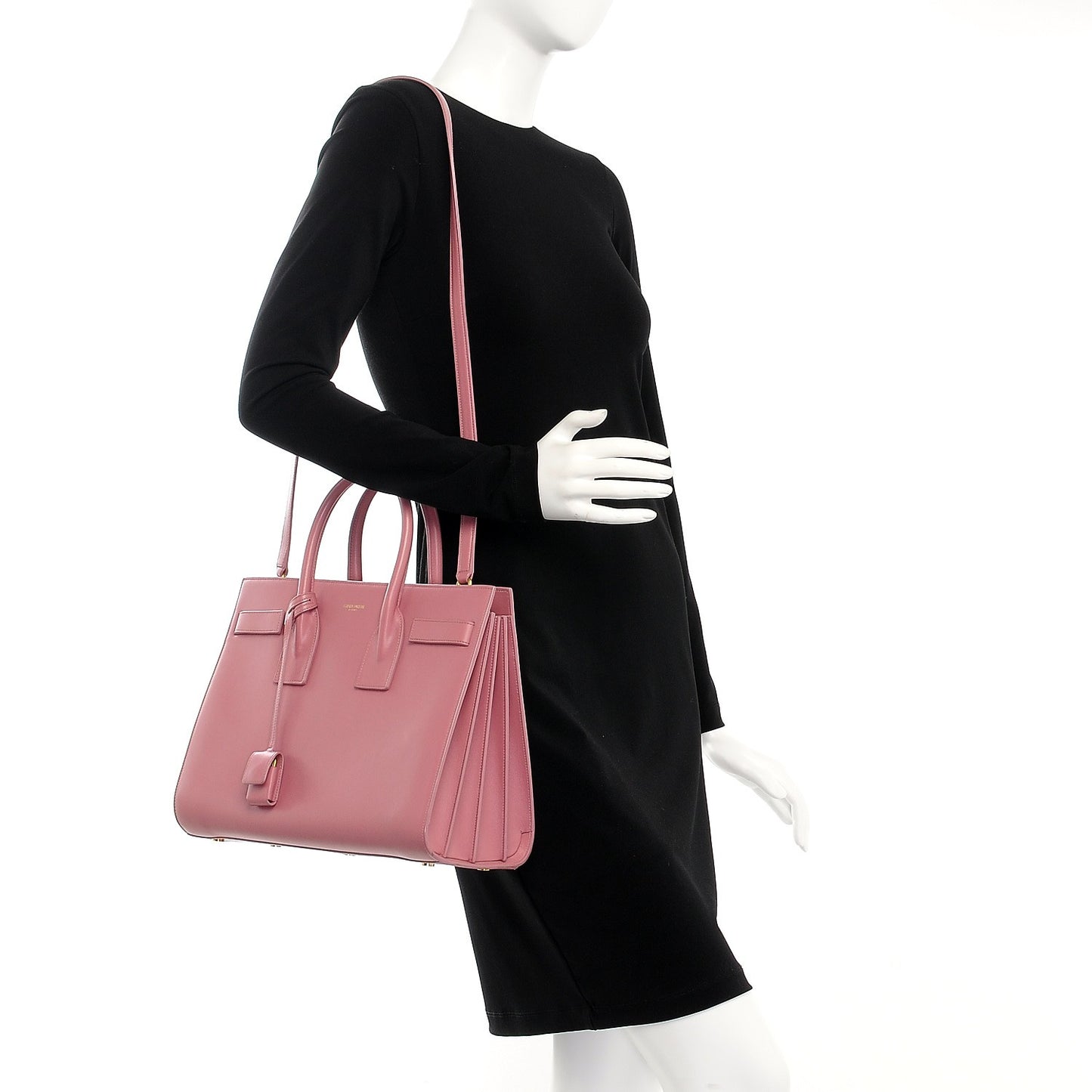 Calfskin Small Sac De Jour Dark Rose