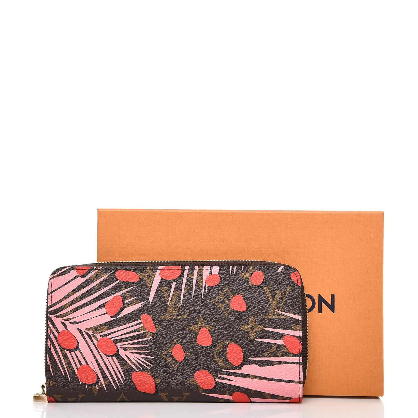 Monogram Jungle Dots Zippy Wallet Sugar Pink Poppy