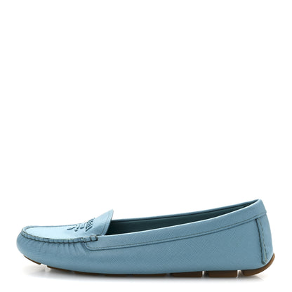 Prada Saffiano Logo Womens Loafers 39 Turchese 1 of 11