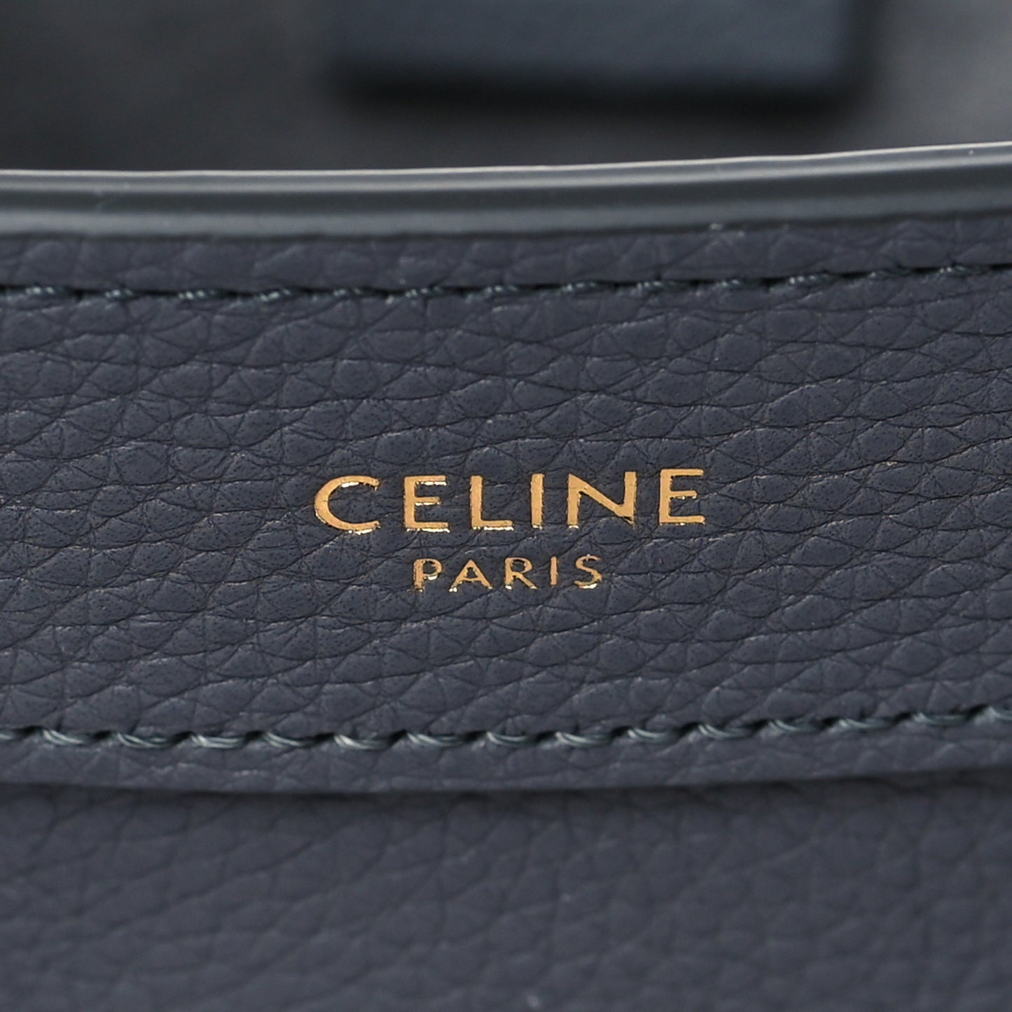 Drummed Calfskin Nano Luggage Kohl