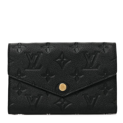 Louis Vuitton Empreinte Compact Curieuse Wallet Black 1 of 6