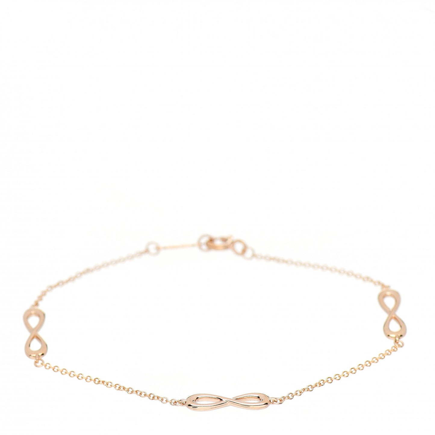 18K Rose Gold Infinity Endless Bracelet