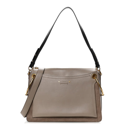 Chloe Calfskin Suede Medium Roy Bag Motty Grey 1 of 14