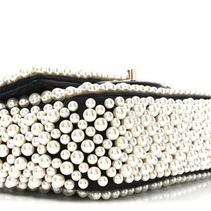 Chanel Lambskin Pearl On Flap Black 9 of 11