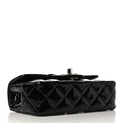 Chanel Patent Calfskin Quilted Extra Mini Rectangular Flap Black 7 of 11
