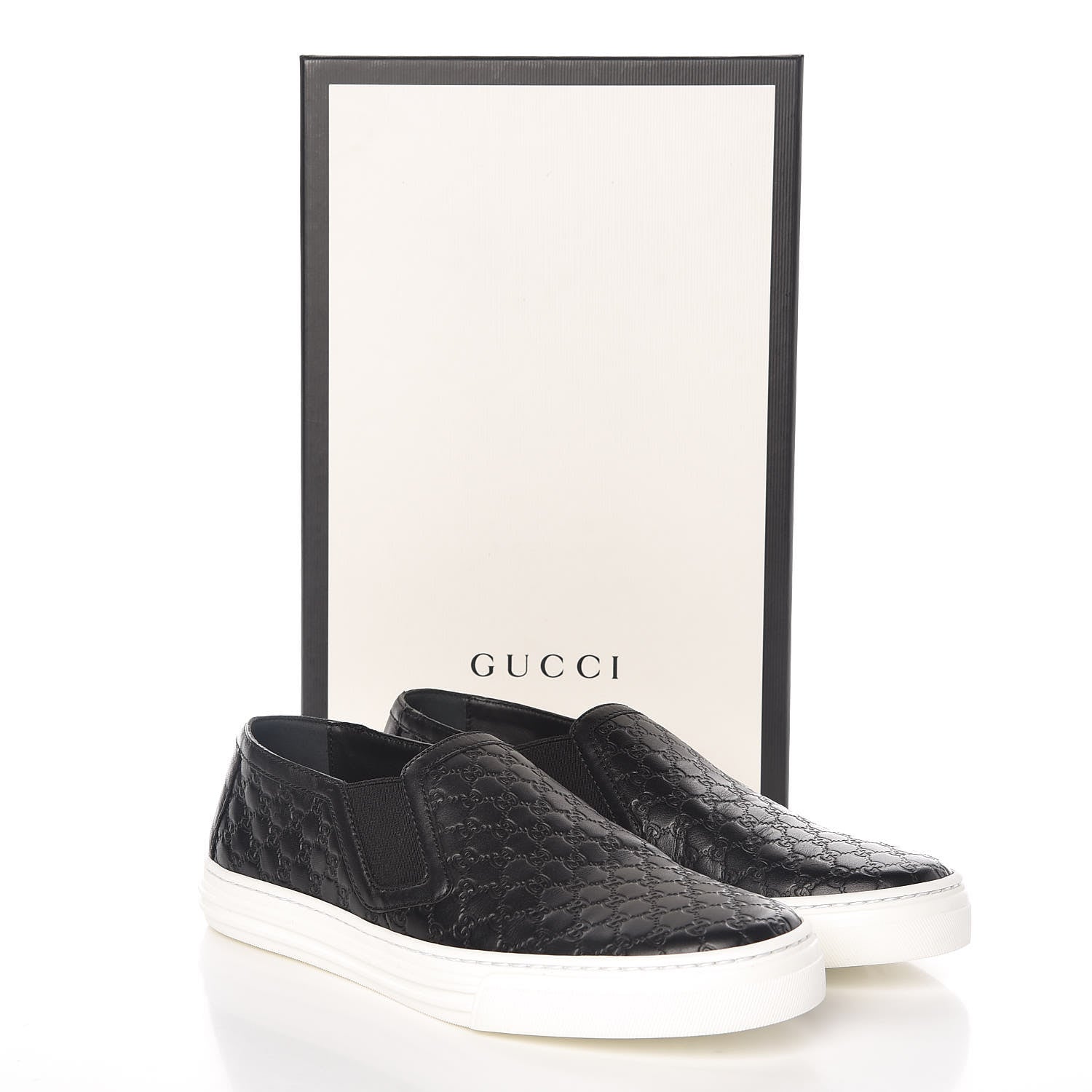 Gucci Microguccissima Womens Slip On Sneakers 35 Black 9 of 9