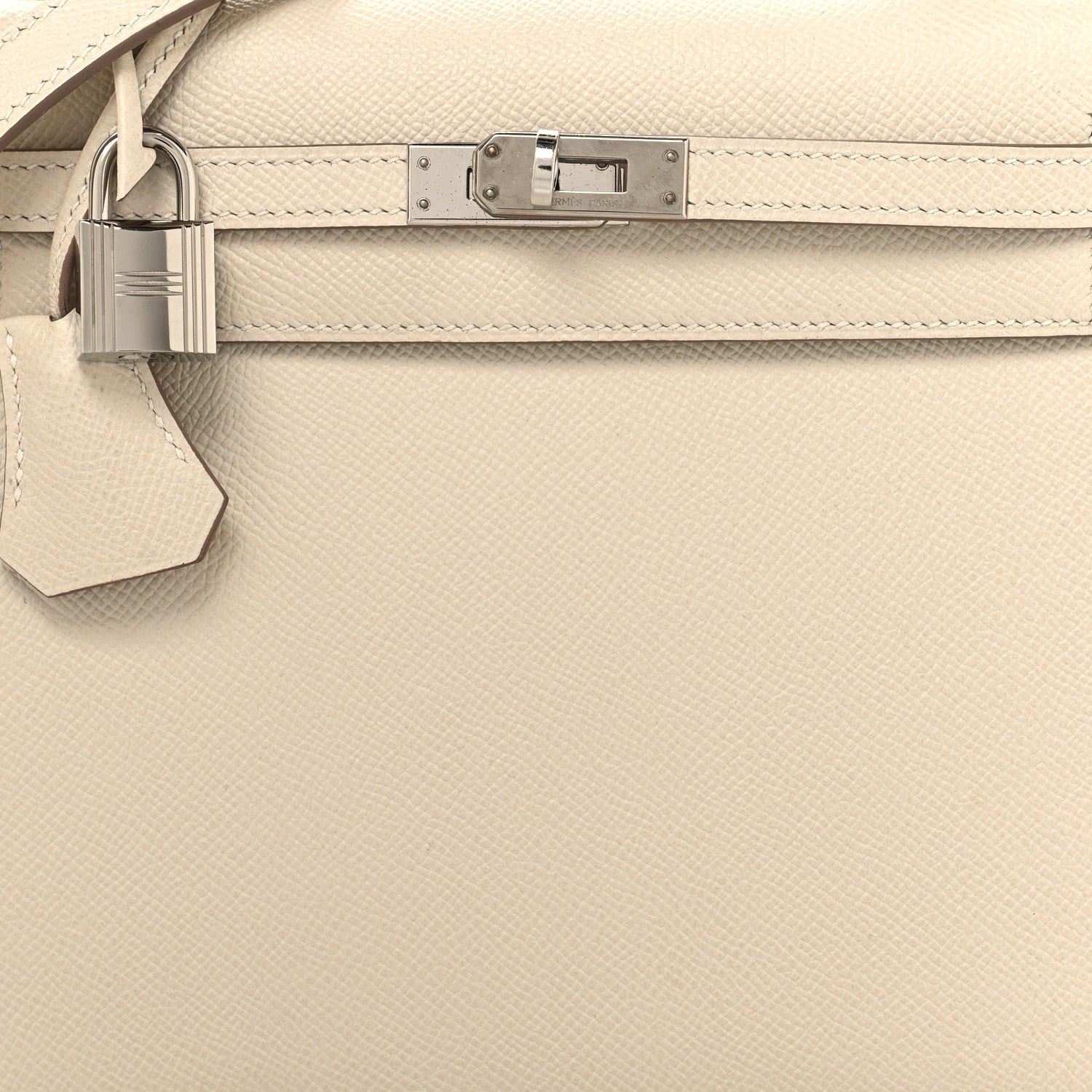 Hermes Epsom Kelly Sellier 25 Craie 8 of 12