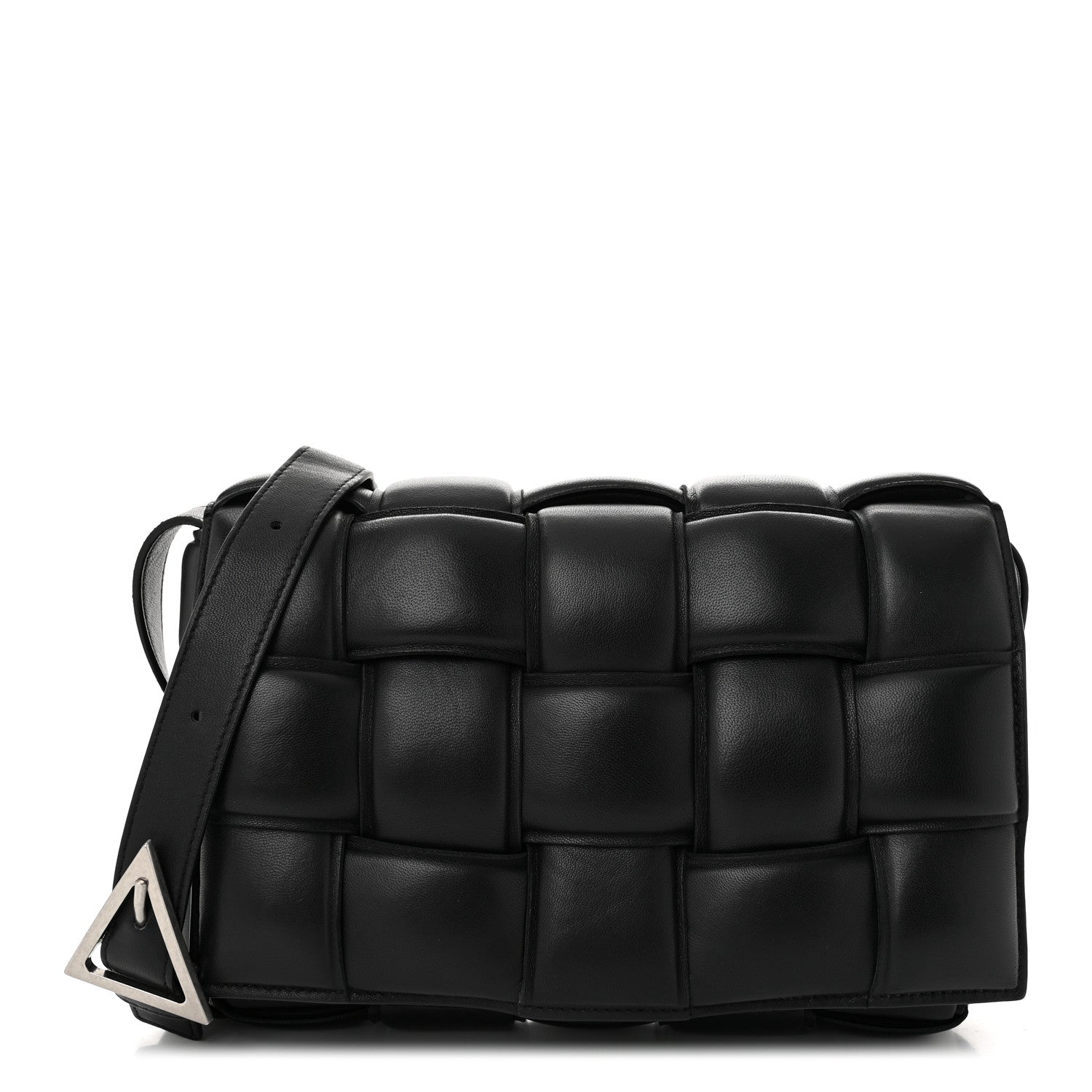 Bottega Veneta Nappa Maxi Intreccio Padded Cassette Crossbody Bag Black 1 of 10