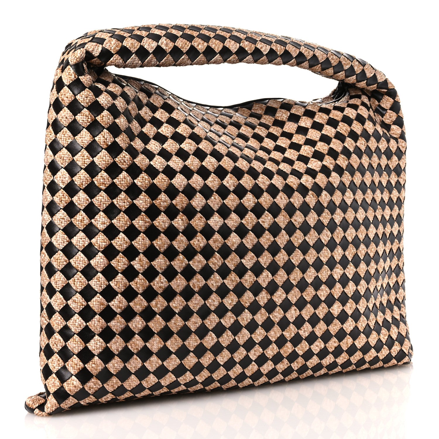 Bottega Veneta Nappa Raffia Intrecciato Large Hop Fondant Natural 3 of 11