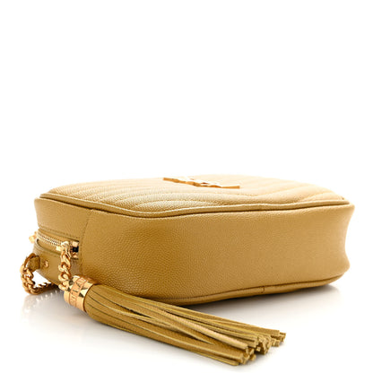 Saint Laurent Grain De Poudre Matelasse Monogram Mini Lou Camera Bag Light Chartreuse 4 of 10